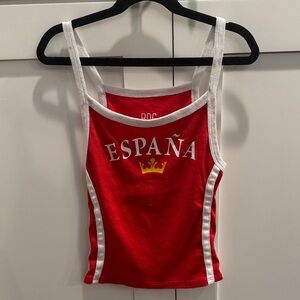 BDG Red Graphic Tank